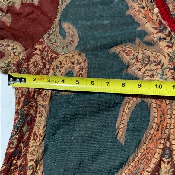 Soft Surroundings tapestry Bohemian Tunic Top Teal Rust - Picture 8 of 16